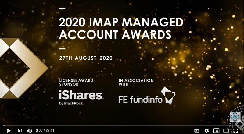  VIew and listen to the announcement of the winners of IMAP Managed Account Awards 2020 categories
