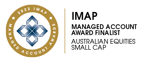 IMAP Managed Account Awards 2023 Finalist in the Small Cap Australia Equities Category