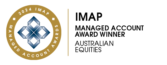 IMAP Managed Accounts Awards 2024 Winner of the Australia Equities Category 