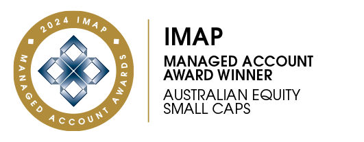 IMAP Managed Account Awards 2024 Winner in Australian Equities Small Cap Category 