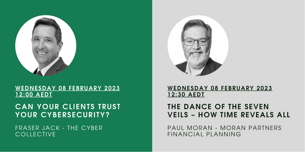 Day 3 of InvestTech 2023 featured Fraser Jack from The Cyber Collective about the very topical subject of 'Can Your Client Trust Your Cyber Security"  Our second speaker is Paul Moran of Moran Partners Financial Planning and&nbsp;iFactFind™ who spoke on the topic "The Dance of the Seven Veils - How Time Reveals All"
