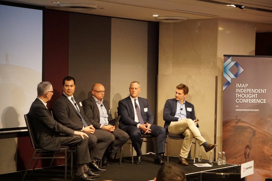 IMAP Independent Thought Conference Panel discussing private markets and alternative investments